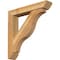 Ekena Millwork Funston Slat Rough Sawn Bracket w/ Offset Brace, Western Red Cedar, 6"W x 32"D x 32"H BKT0604X32X32FST06RWR - alternate 1